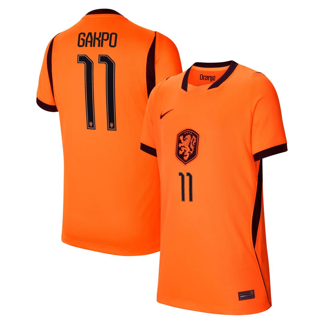 Cody Gakpo Netherlands National Team Nike Youth 2026 Away Stadium Replica Jersey - White