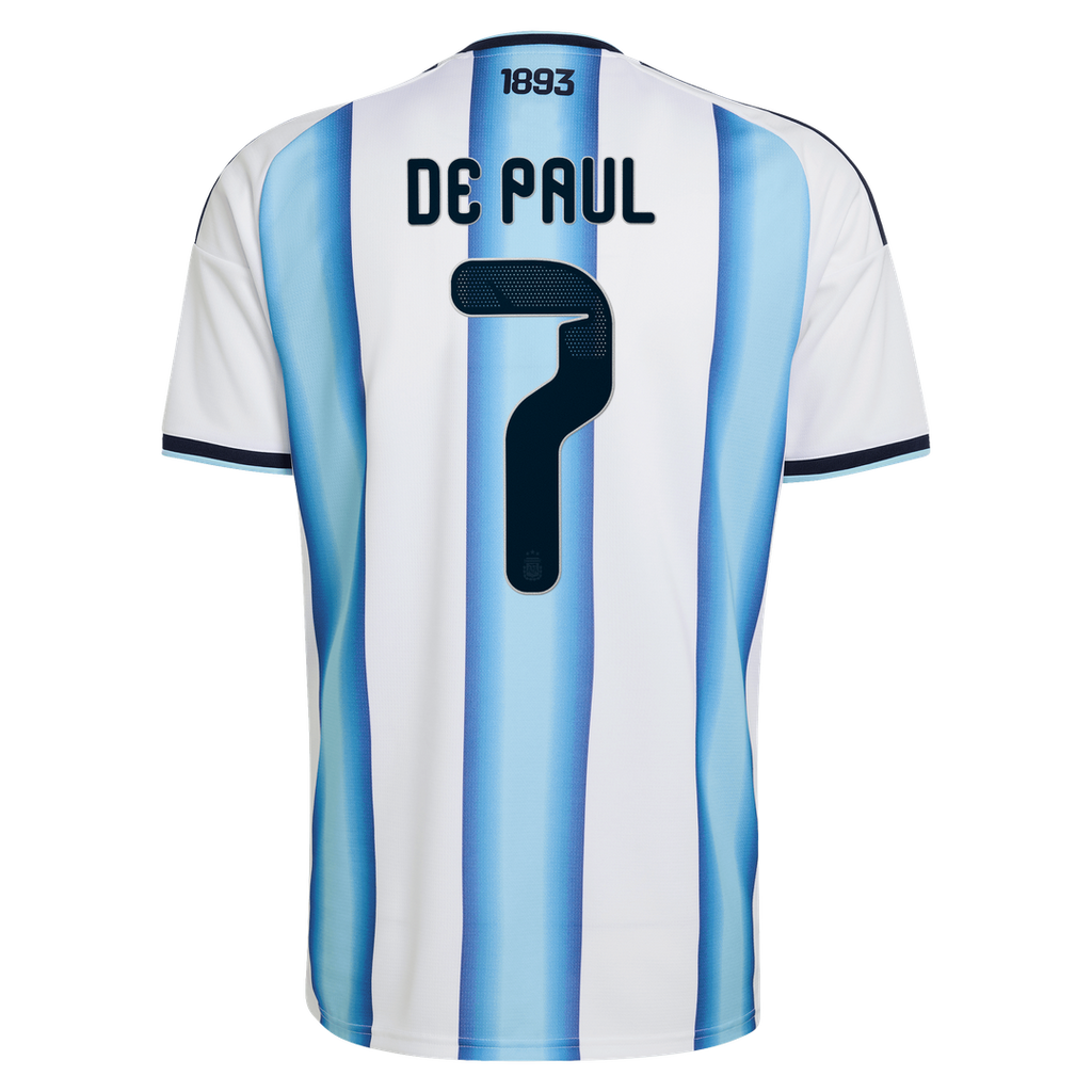 Rodrigo De Paul Argentina National Team adidas 2026 Away Replica Jersey - Black