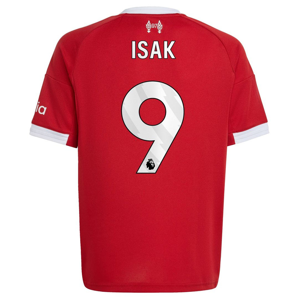 Alexander Isak Liverpool adidas Youth 2025/26 Home Replica Player Jersey - Red