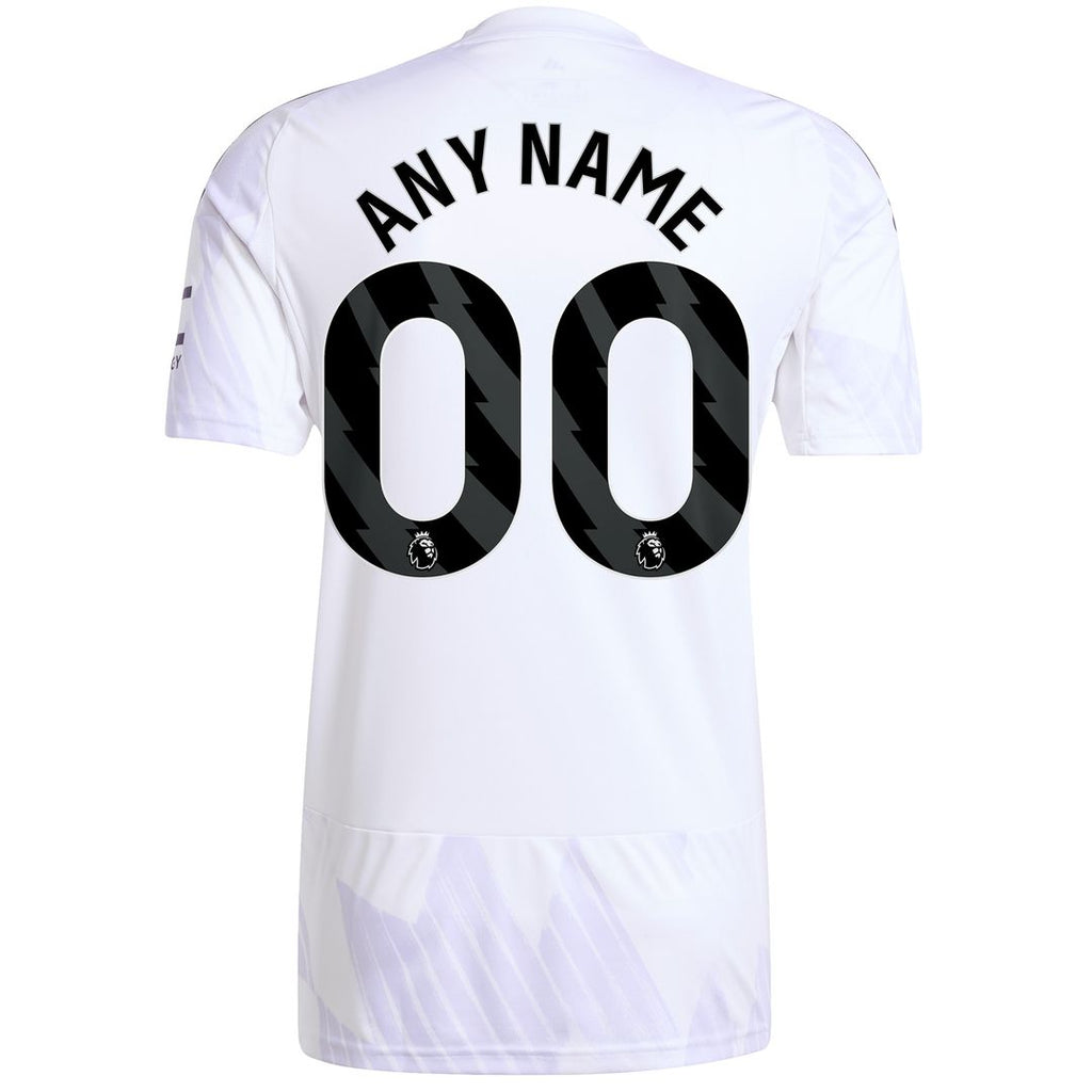 Manchester United adidas 2025/26 Third Replica Custom Jersey - Black