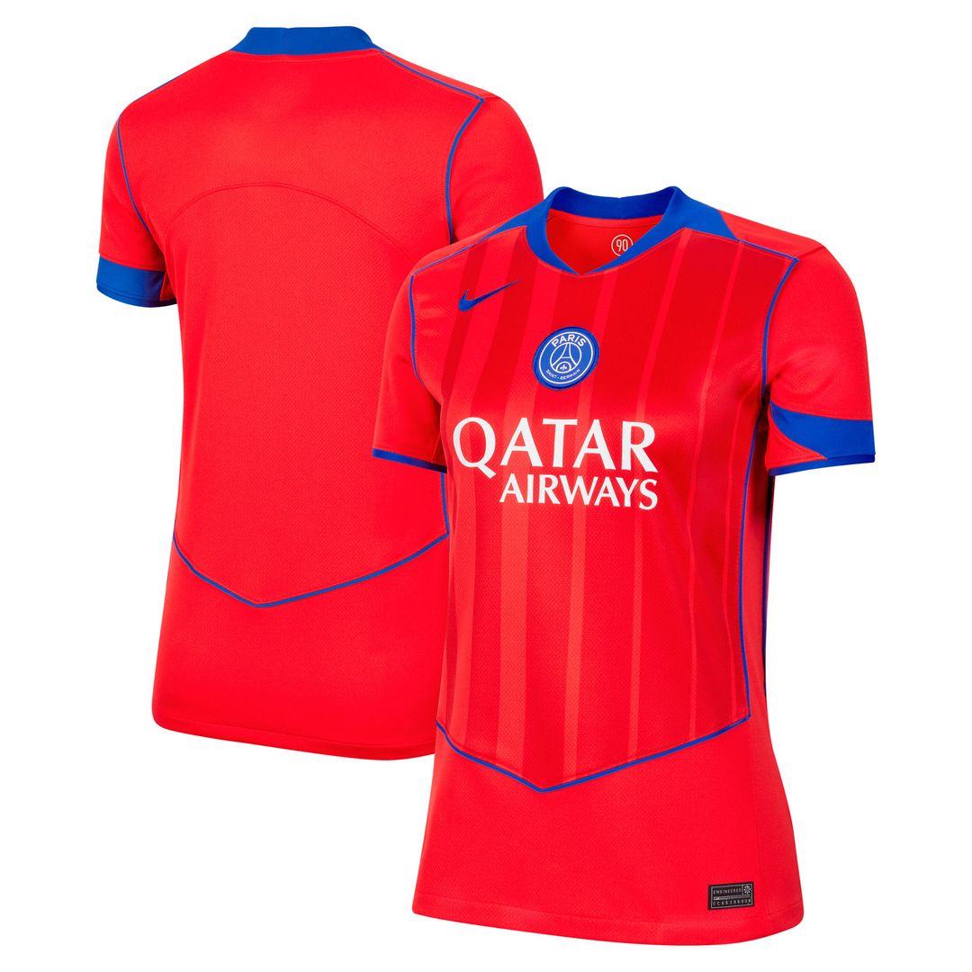 Paris Saint-Germain Nike Women's 2025/26 Third Replica Jersey - Red