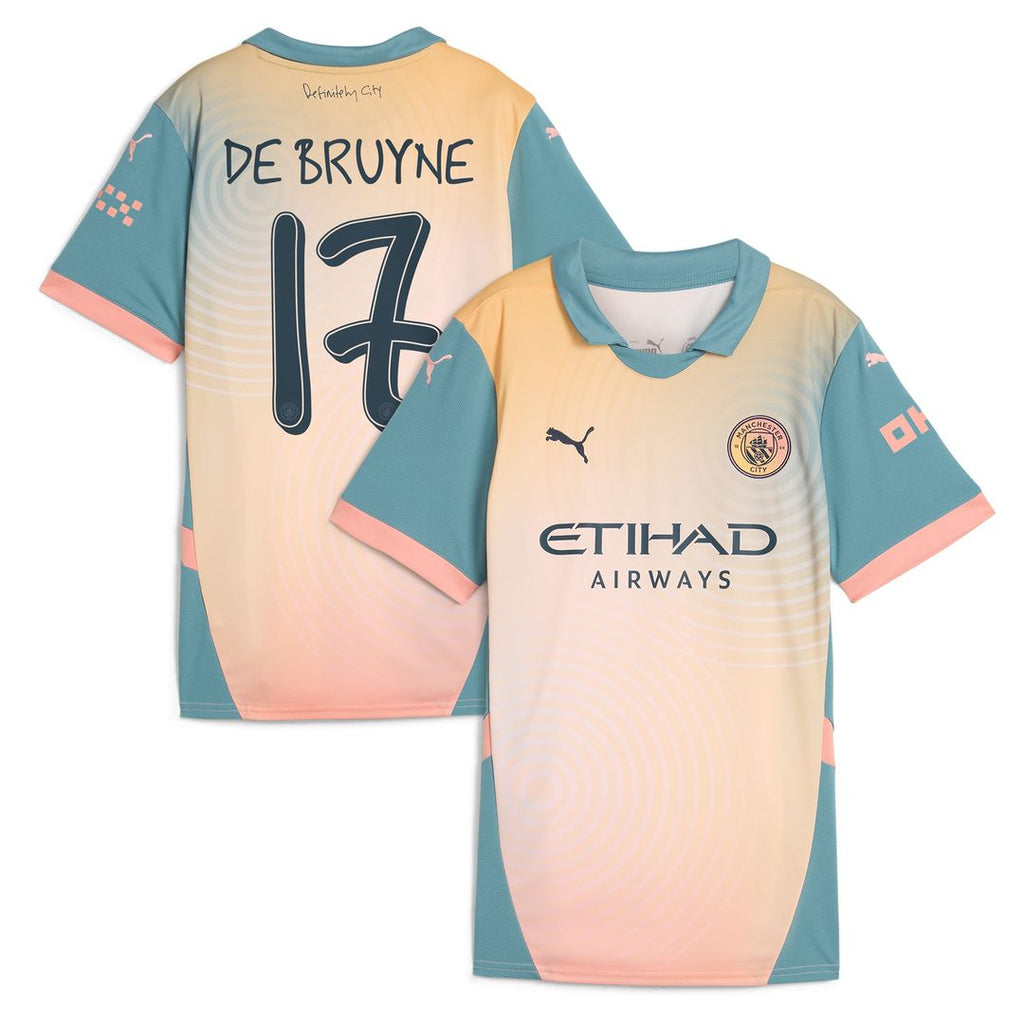 Kevin De Bruyne Manchester City Puma Women's 2024/25 Fourth Replica Player Jersey - Blue