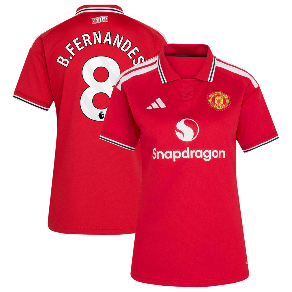 Bruno Fernandes Manchester United adidas Women's 2026/27 Home Replica Jersey - Red