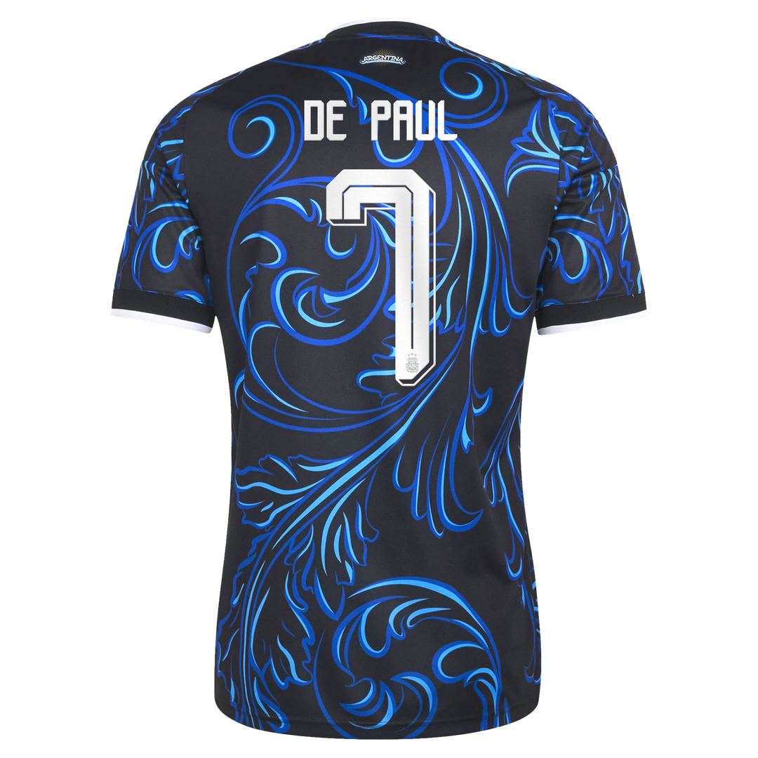 Rodrigo De Paul Argentina National Team adidas 2026 Away Replica Jersey - Black