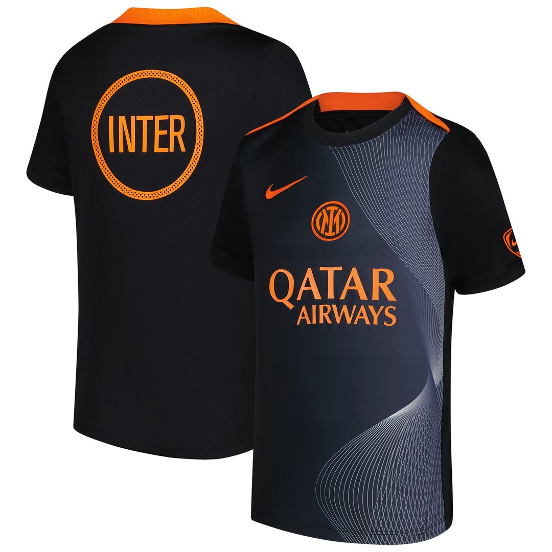 Inter Milan Nike Youth 2025/26 Third Academy Pro Pre-Match Dri-Fit Top - Black