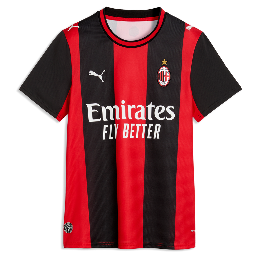 Rafael Leão AC Milan Puma Women's 2026/27 Home Replica Jersey - Black/Red