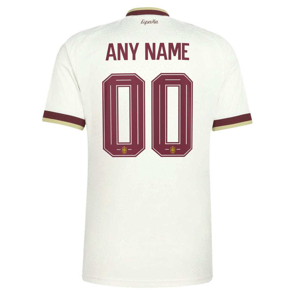 Spain National Team adidas 2026 Away Replica Custom Jersey - White