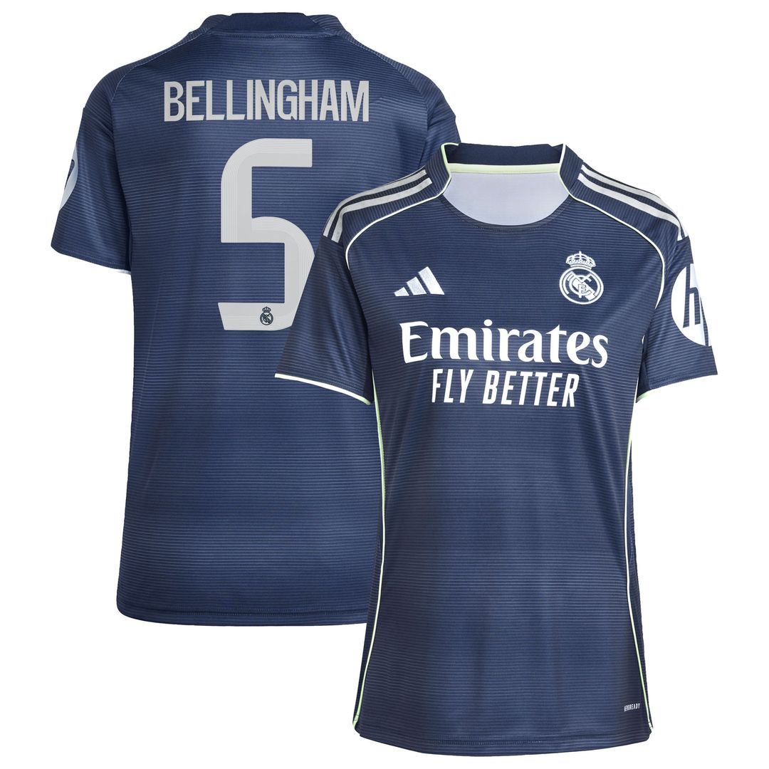 Jude Bellingham Real Madrid adidas Women's 2025/26 Home Replica Jersey - White