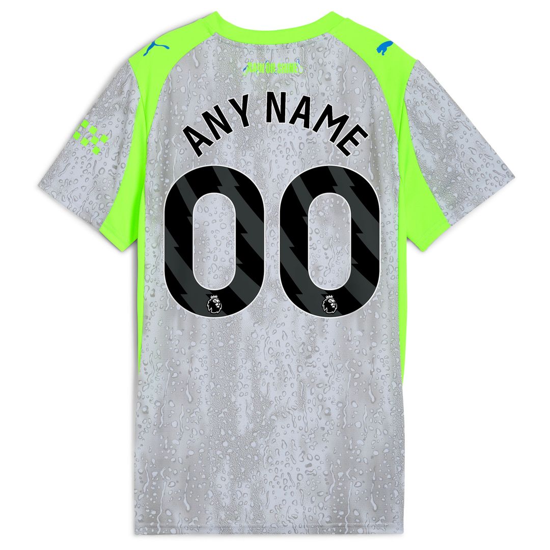 Manchester City Puma Women's 2025/26 Away Replica Custom Jersey - Black