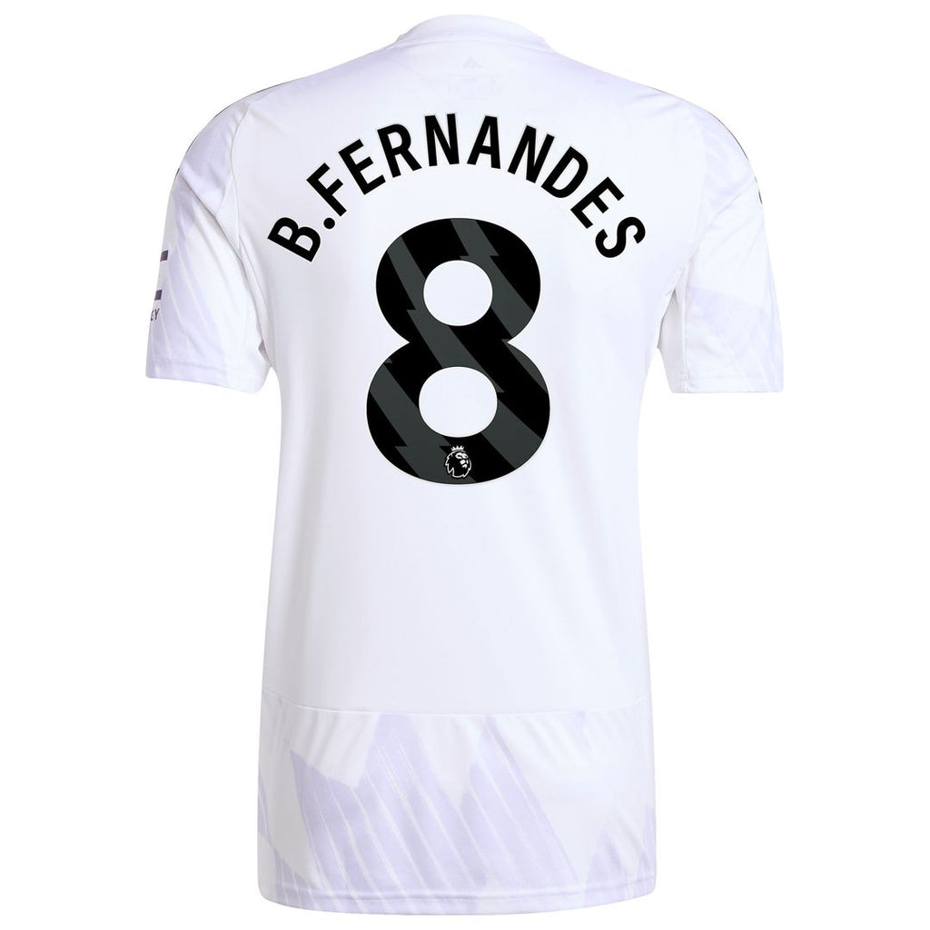 Bruno Fernandes Manchester United adidas 2025/26 Away Replica Player Jersey - White
