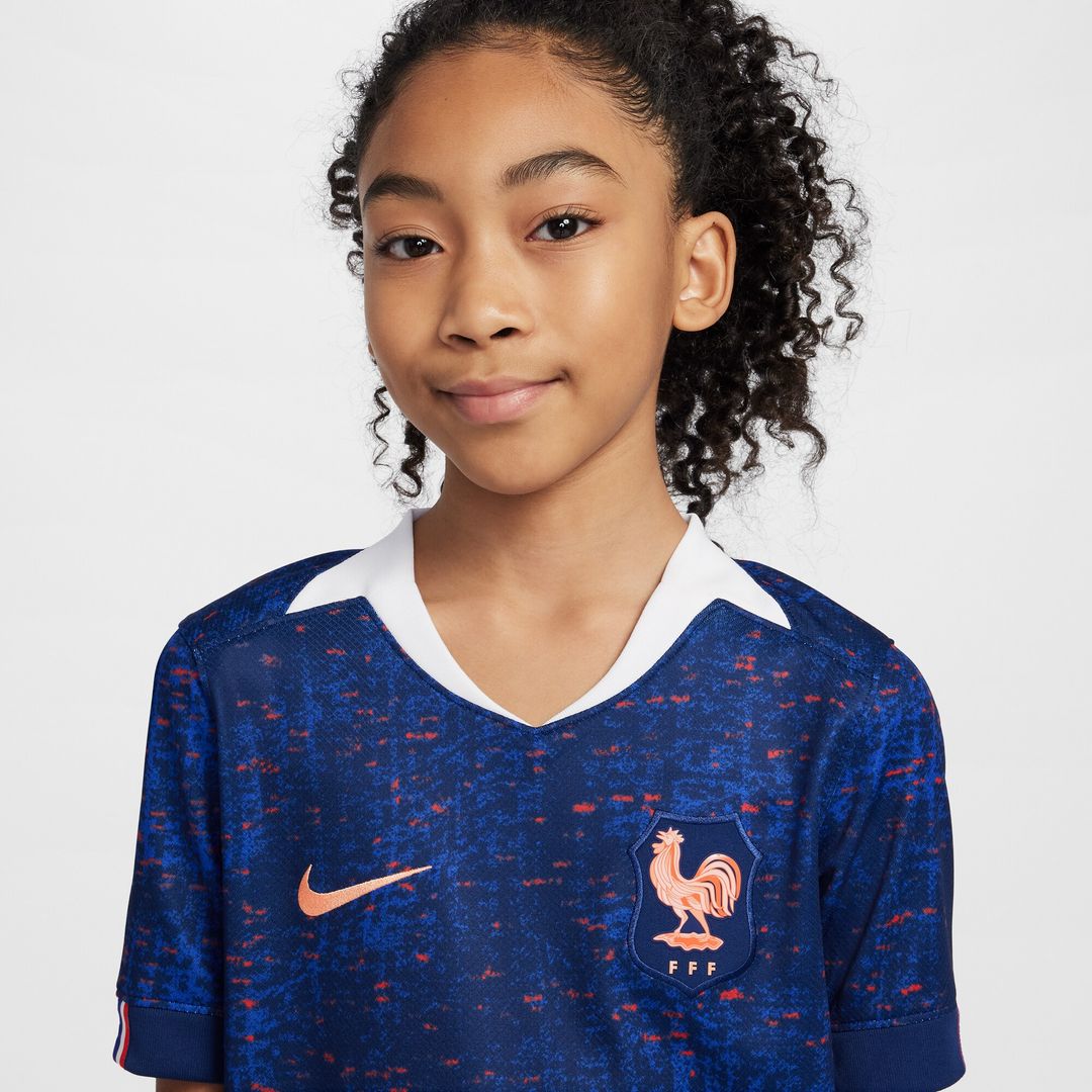 France Women's National Team Nike Youth 2025/26 Home Replica Jersey - Blue
