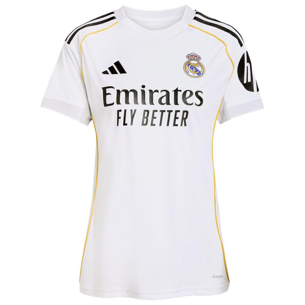 Vini Jr. Real Madrid adidas Women's 2025/26 Home Replica Jersey - White