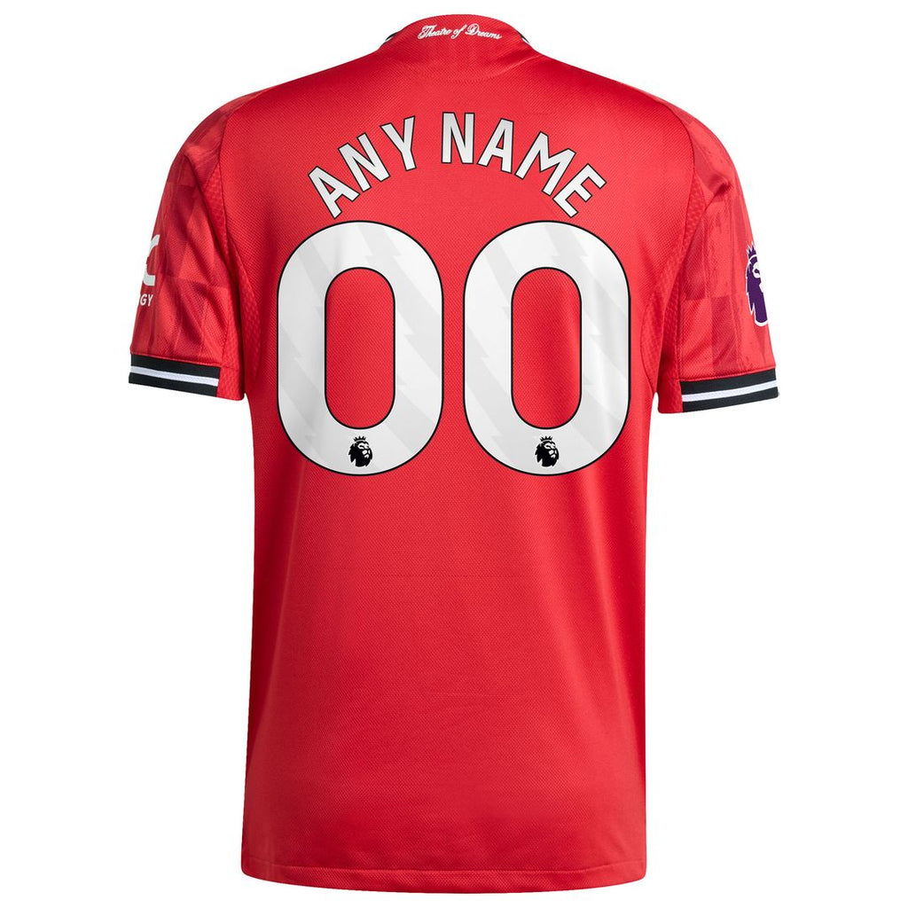 Manchester United adidas 2025/26 Third Authentic Custom Jersey - Black