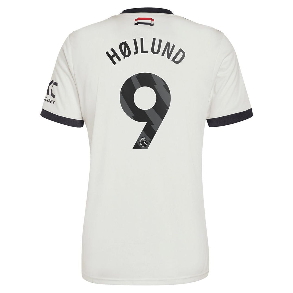 Rasmus Højlund Manchester United adidas Originals 2024/25 Third Replica Jersey - Cream