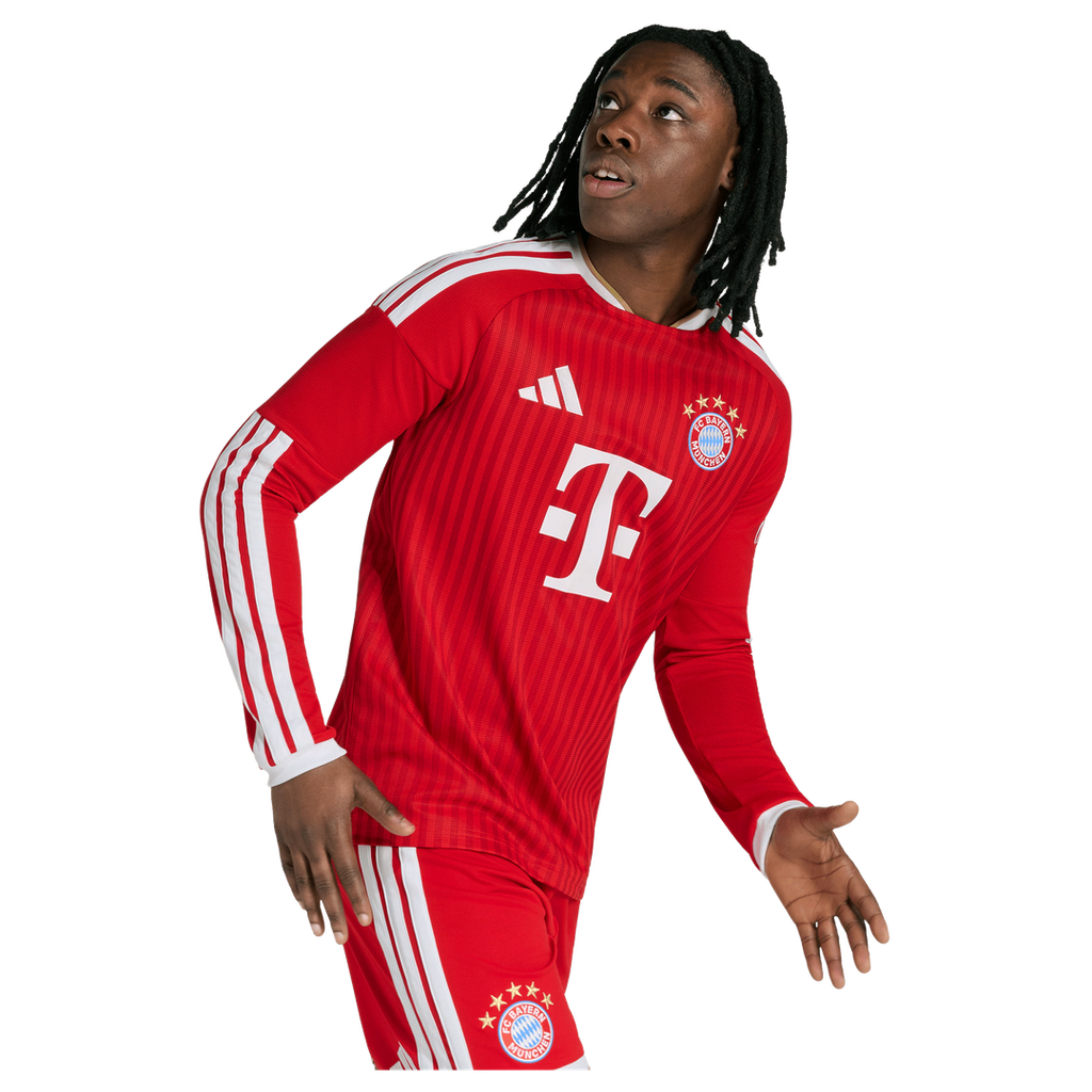 Bayern Munich adidas 2026/27 Home Replica Long Sleeve Jersey - Red
