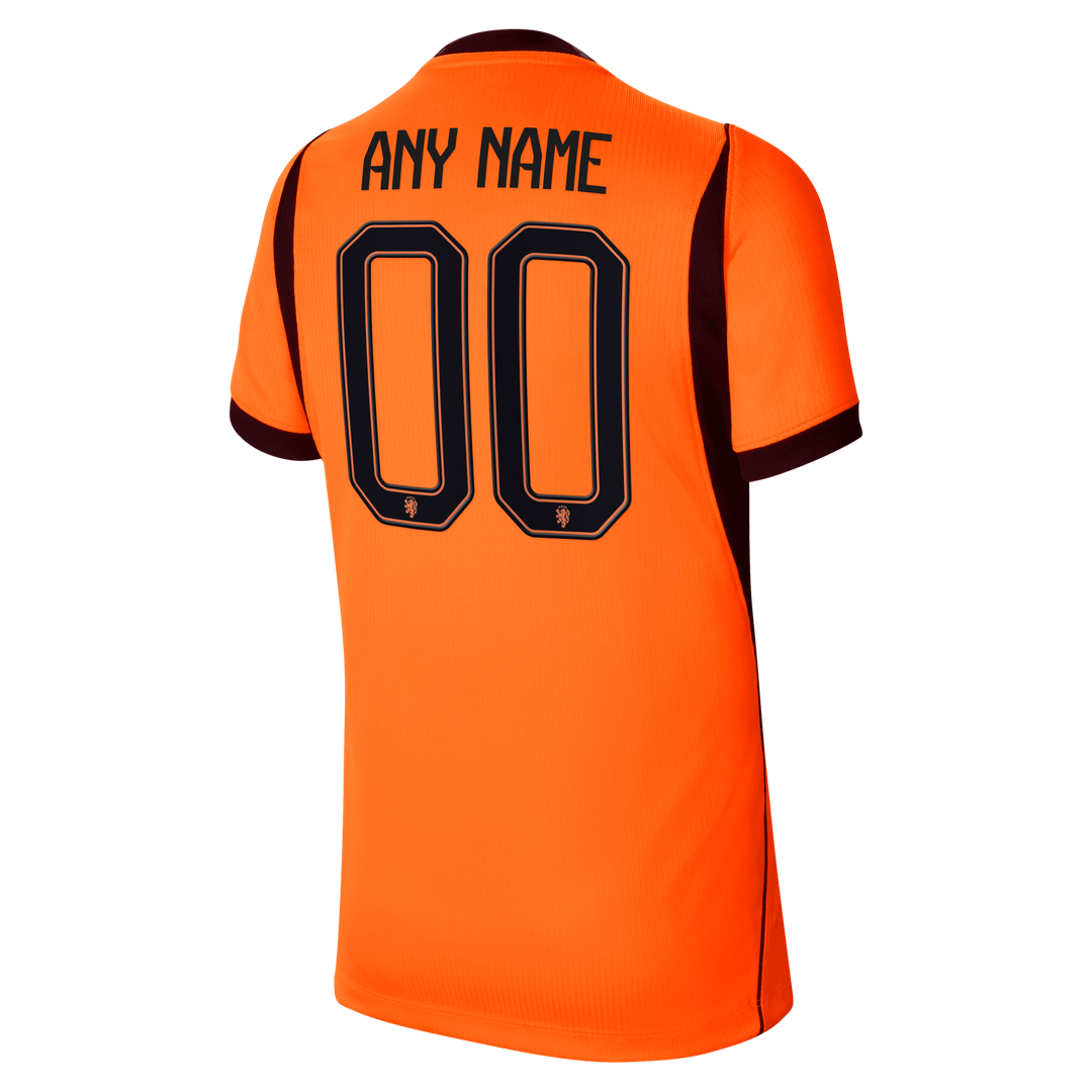 Netherlands National Team Nike Youth 2026 Home Stadium Replica Custom Jersey - Orange