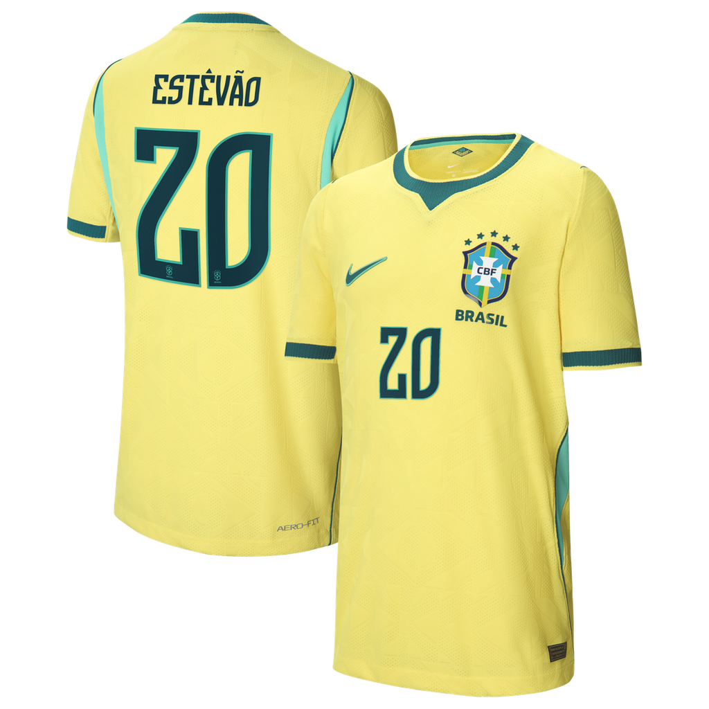 Willian Brazil National Team Nike Youth 2026 Home Match Authentic Jersey - Yellow