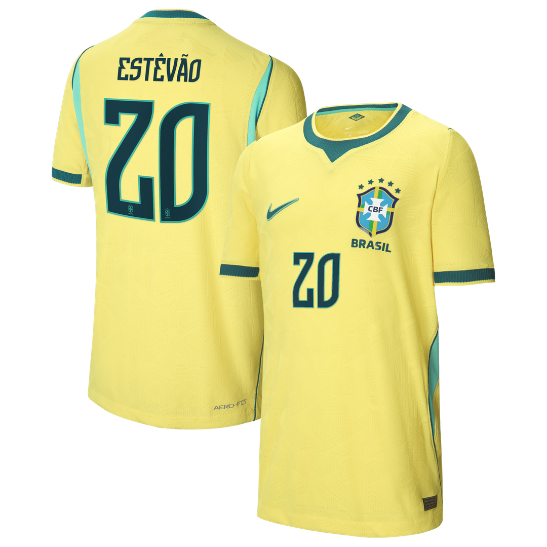 Willian Brazil National Team Nike Youth 2026 Home Match Authentic Jersey - Yellow