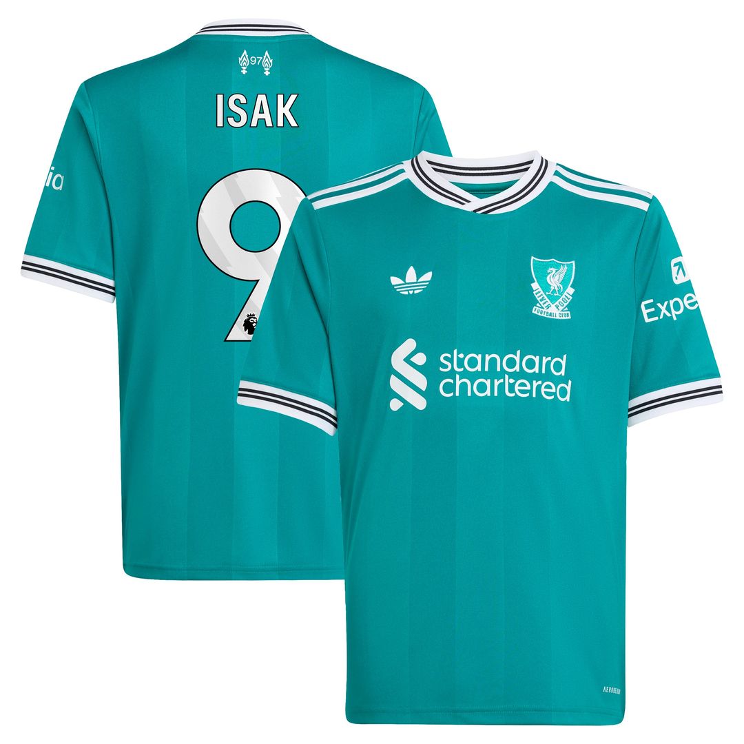 Alexander Isak Liverpool adidas Youth 2025/26 Home Replica Player Jersey - Red