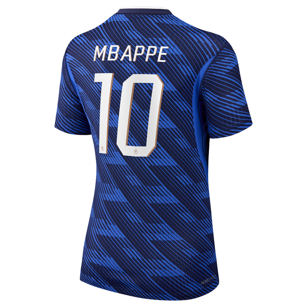 Kylian Mbappé France National Team Nike Women's 2026 Home Match Authentic Jersey - Blue