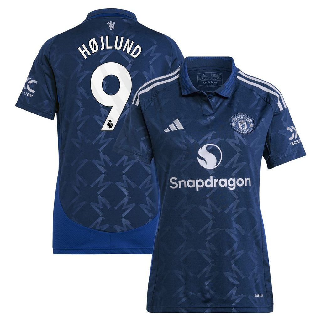 Rasmus Højlund Manchester United adidas Women's 2024/25 Away Replica Player Jersey - Navy