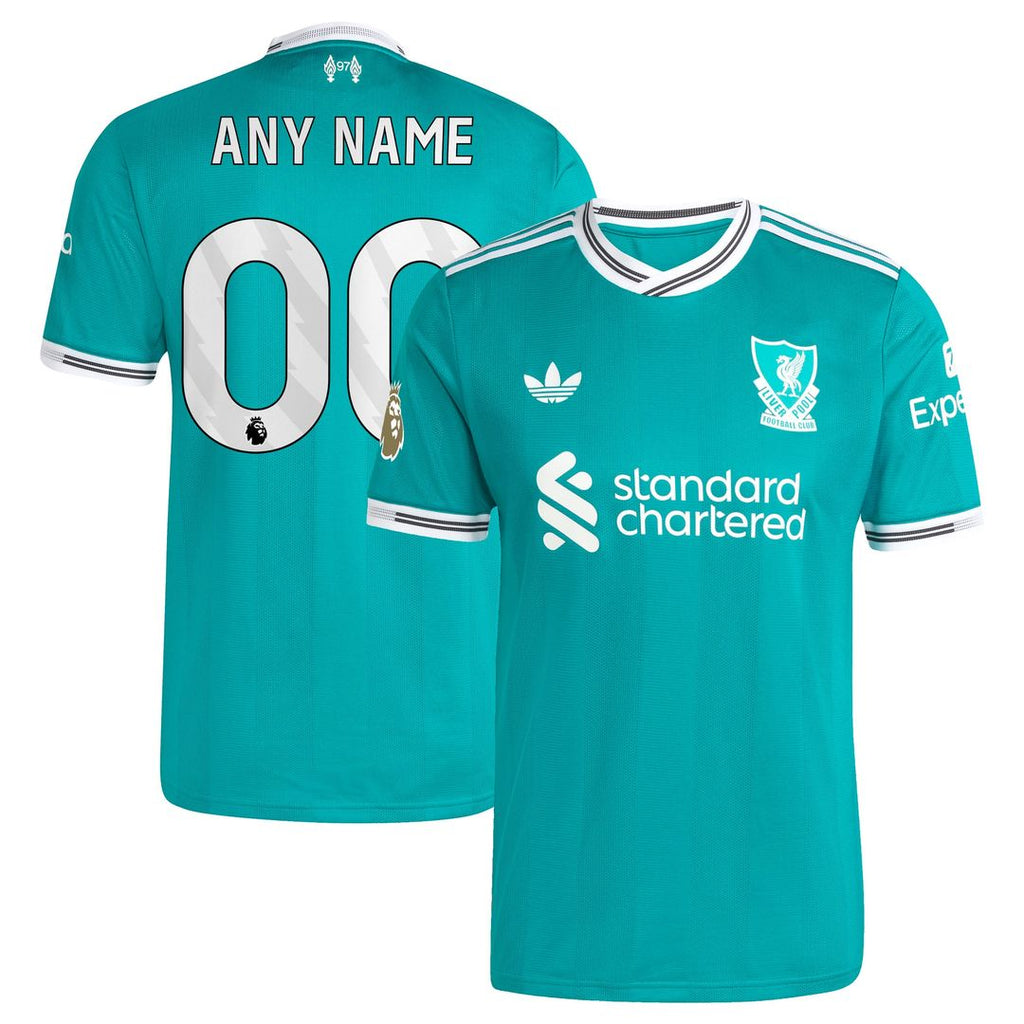 Liverpool adidas 2025/26 Third Authentic Custom Jersey - Green