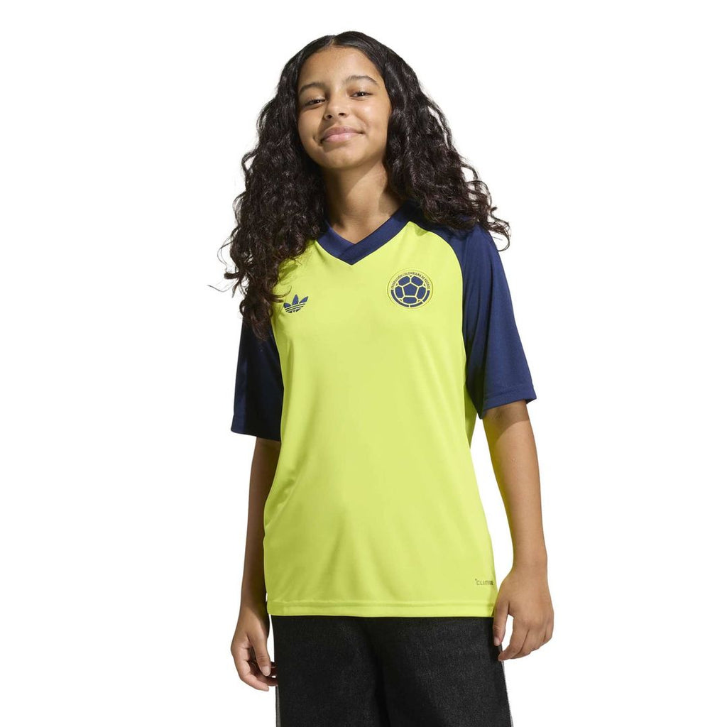 Colombia National Team adidas Youth 2026 Pre-Match Top - Yellow