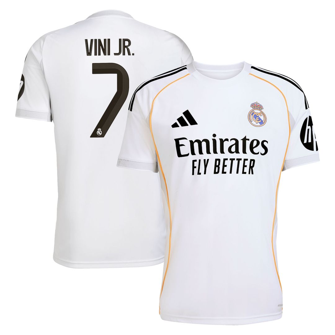 Vini Jr. Real Madrid adidas 2025/26 Away Replica Player Jersey - Blue