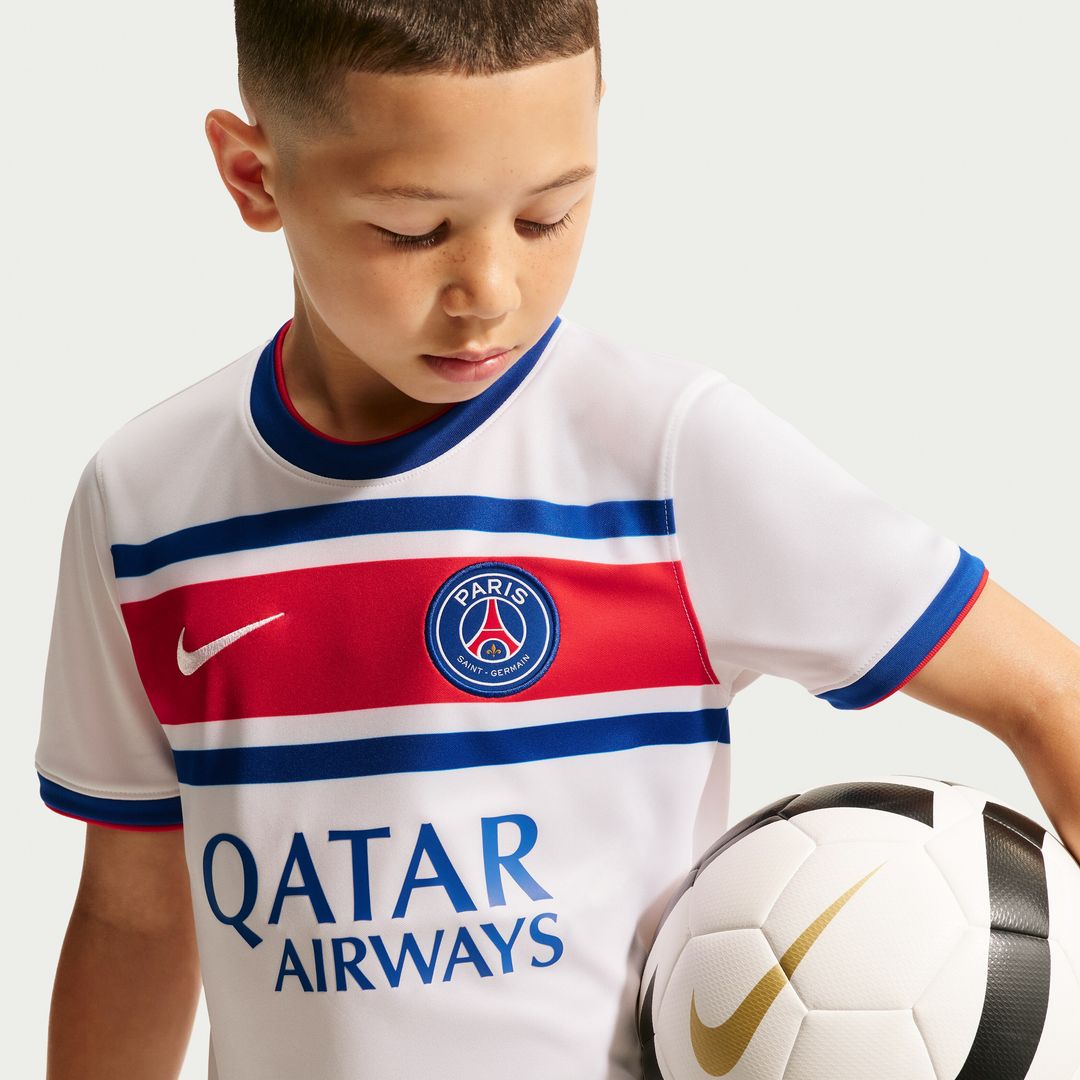 Paris Saint-Germain Nike Youth 2026/27 Away Pre-Match Top - White
