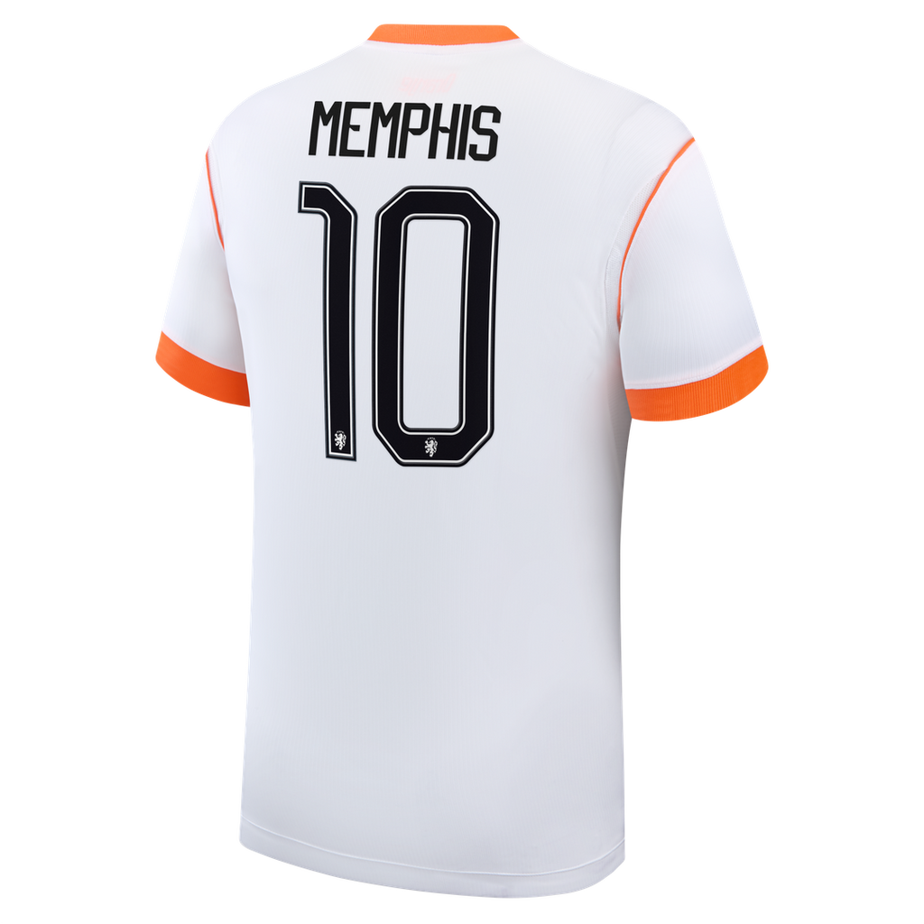 Memphis Depay Netherlands National Team Nike 2026 Away Stadium Replica Jersey - White