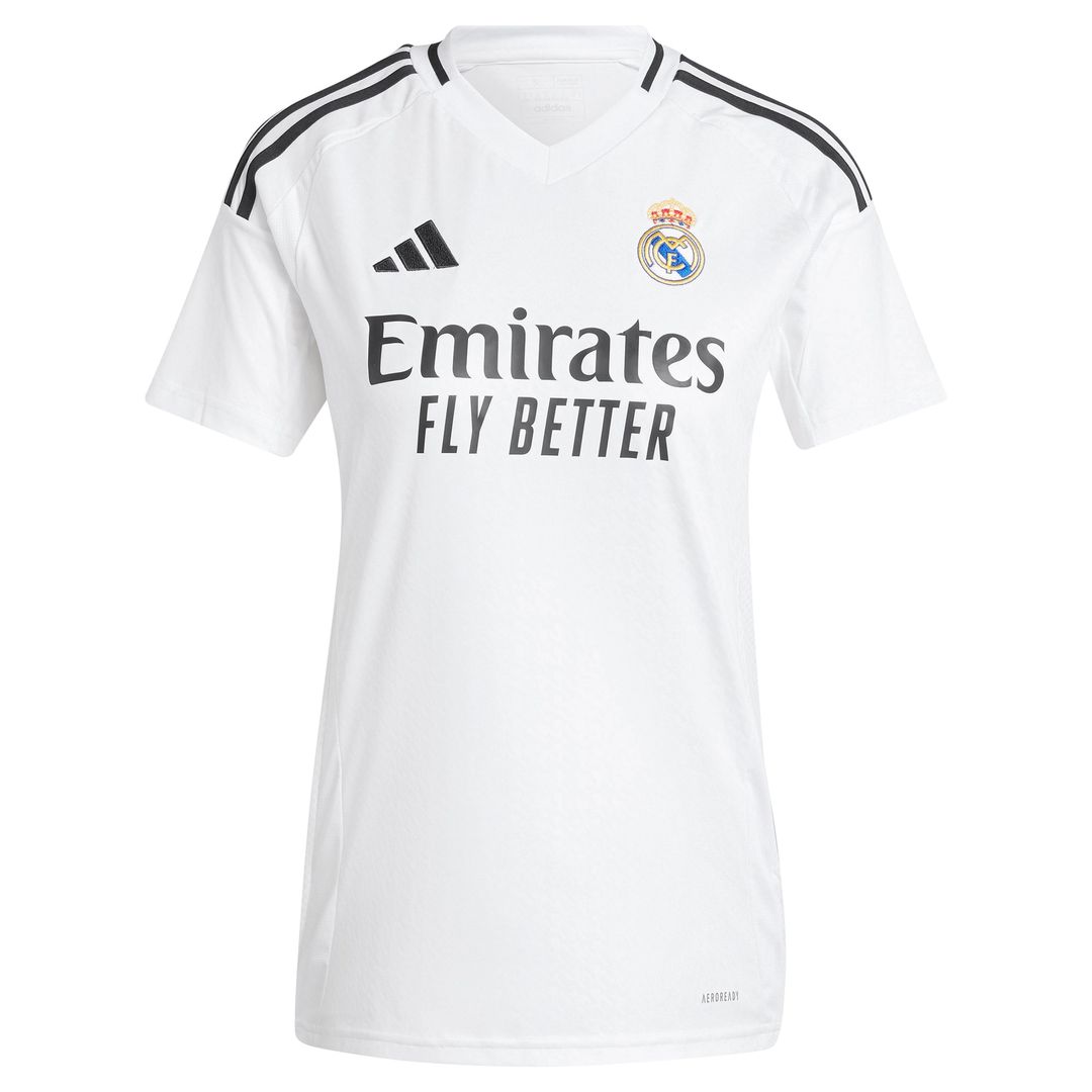Kylian Mbappé Real Madrid adidas Women's 2024/25 Home Replica Player Jersey - White