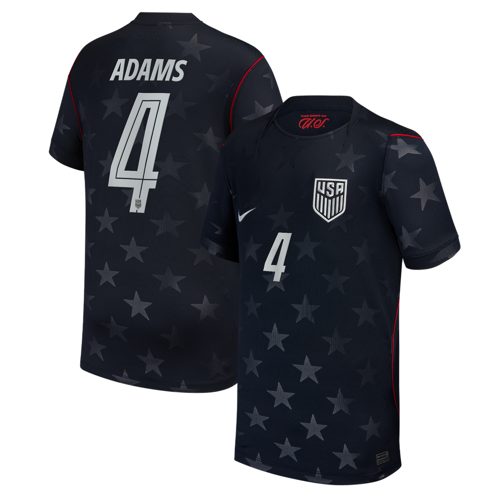 Tyler Adams USMNT Nike Youth 2026 Away Stadium Replica Jersey - Blue