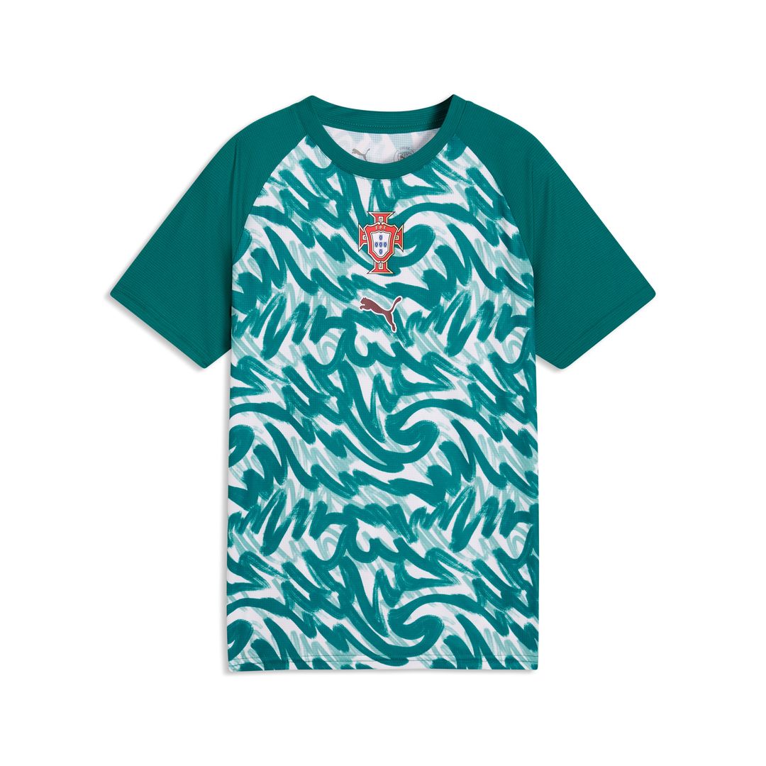 Portugal National Team Puma Youth Pre-Match Jersey - Green