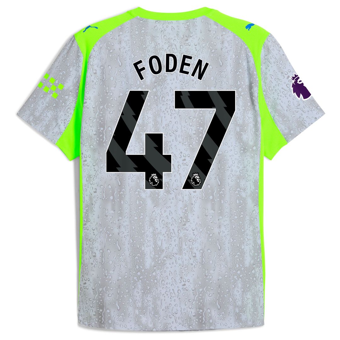 Manchester City Puma 2025/26 Third Authentic Jersey - Green/Neon Green