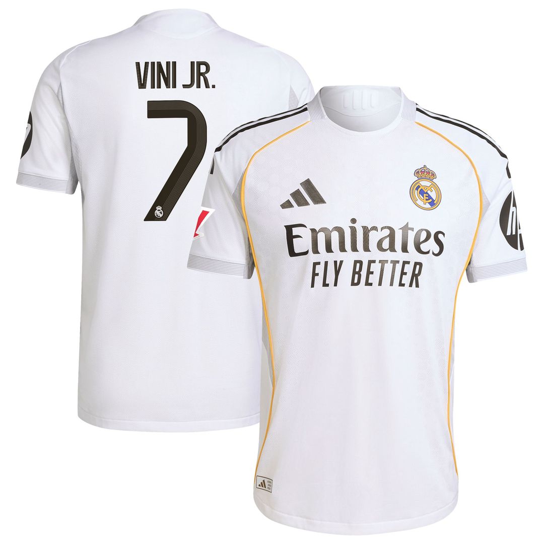 Vini Jr. Real Madrid adidas 2025/26 Away Authentic Player Jersey - Blue