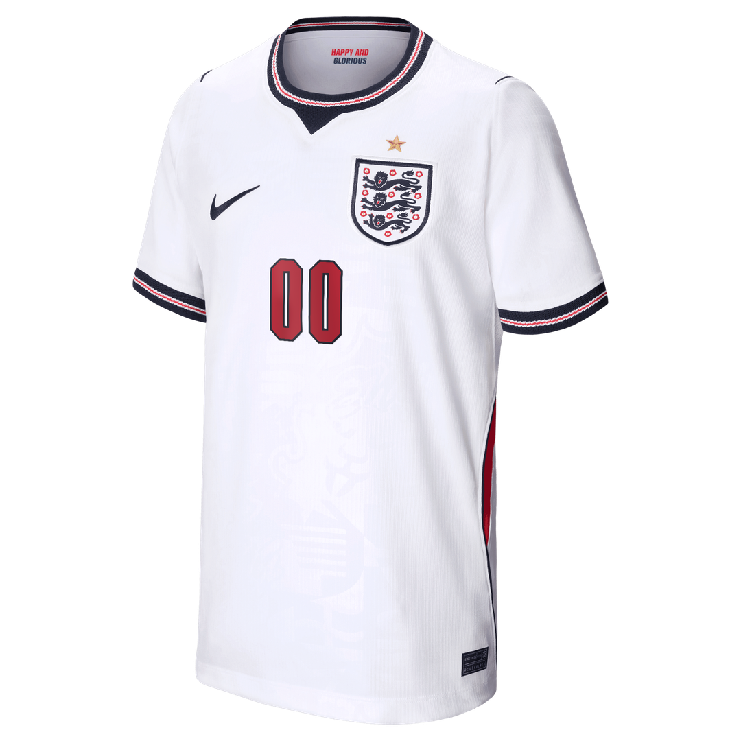 England National Team Nike Youth 2026 Home Stadium Replica Custom Jersey - White