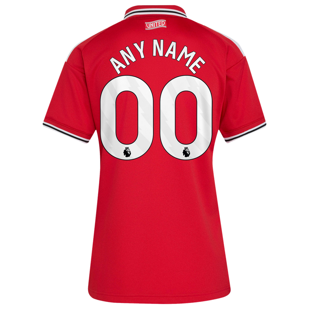 Manchester United adidas Women's 2026/27 Home Replica Custom Jersey - Red