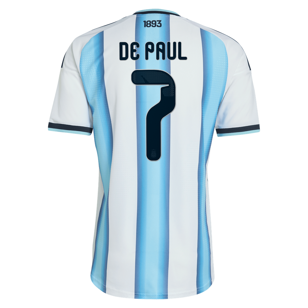 Rodrigo De Paul Argentina National Team adidas 2026 Away On-Field Authentic Jersey - Black