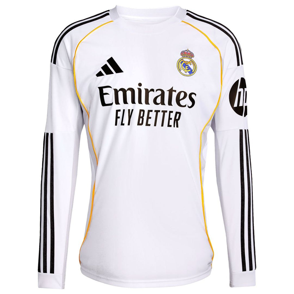 Kylian Mbappé Real Madrid adidas 2025/26 Home Replica Player Jersey - White