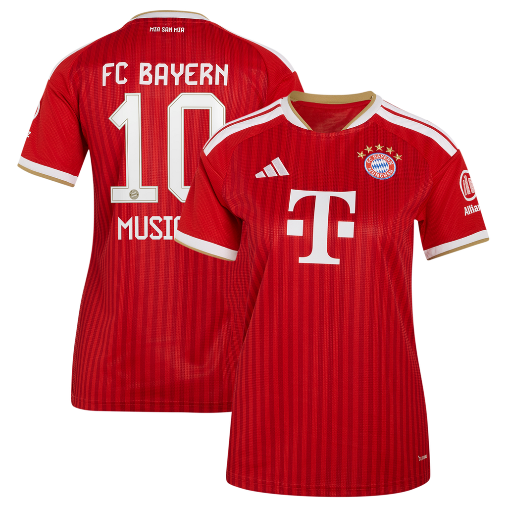 Jamal Musiala Bayern Munich adidas Women's 2026/27 Home Replica Jersey - Red