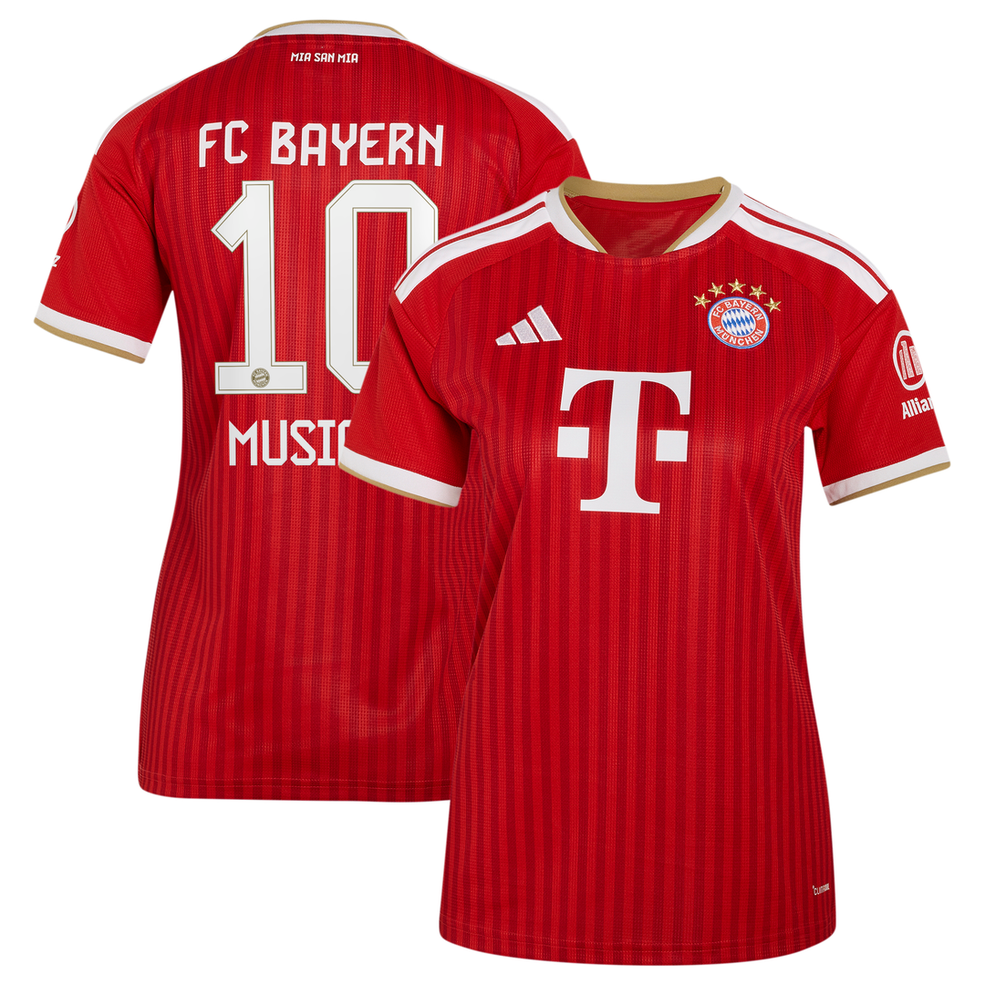 Jamal Musiala Bayern Munich adidas Women's 2026/27 Home Replica Jersey - Red