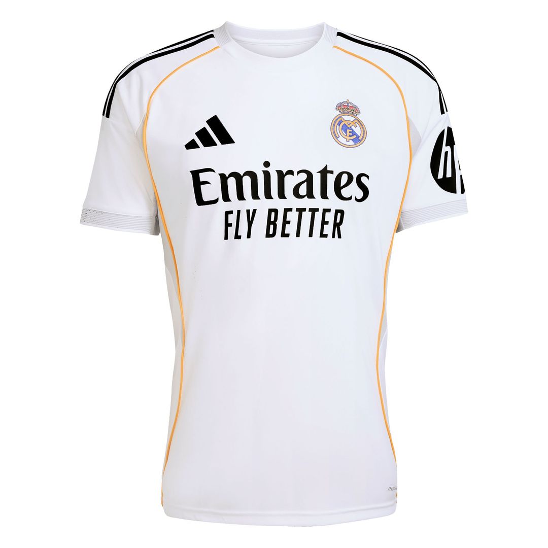 Real Madrid adidas 2025/26 Home Replica Custom Jersey - White