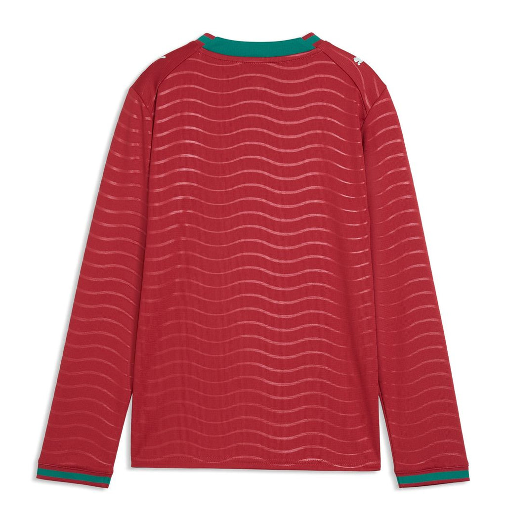 Portugal National Team Puma Youth 2026 Home Replica Long Sleeve Jersey - Red