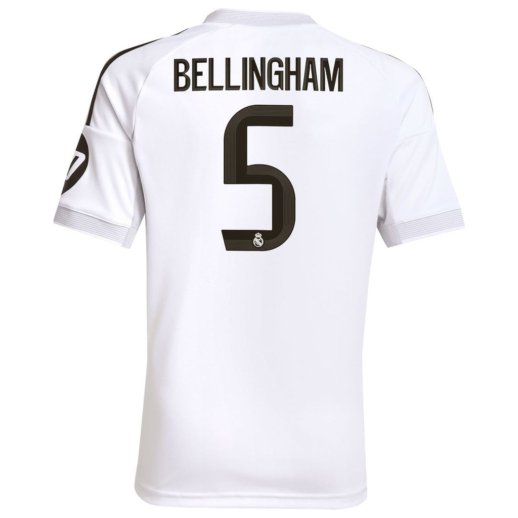 Jude Bellingham Real Madrid adidas Youth 2025/26 Away Replica Player Jersey - Blue