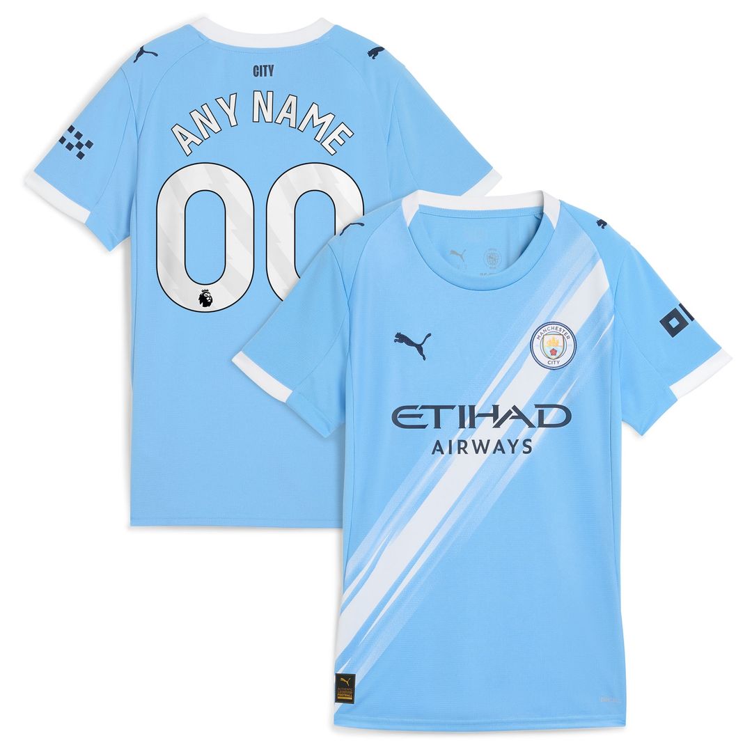 Manchester City Puma Women's 2025/26 Third Replica Custom Jersey - Green/Neon Green