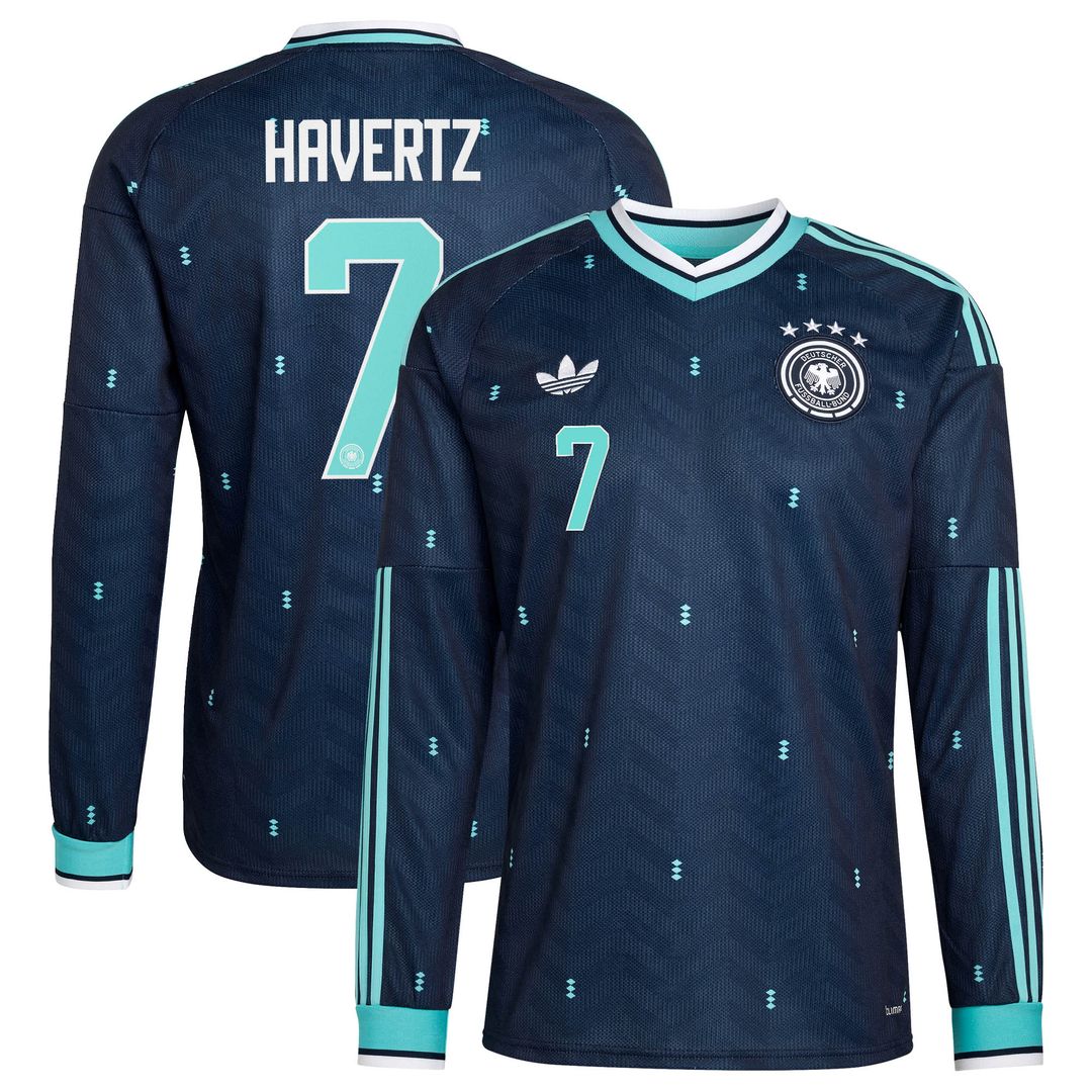 Kai Havertz Germany National Team adidas 2026 Home Replica Long Sleeve Jersey - White