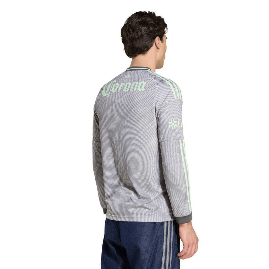 Club America adidas 2025/26 Third Replica Long Sleeve Jersey - Gray