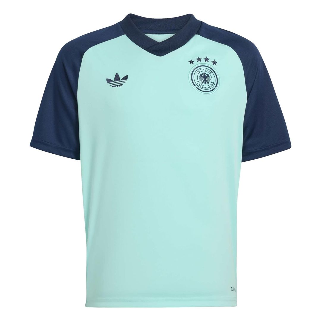 Germany National Team adidas Youth 2026 Pre-Match Top - Turquoise