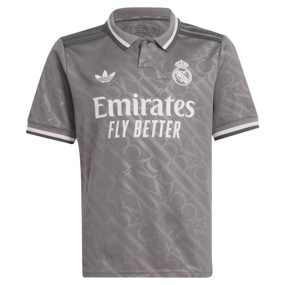 Jude Bellingham Real Madrid adidas Originals Youth 2024/25 Third Replica Player Jersey - Charcoal