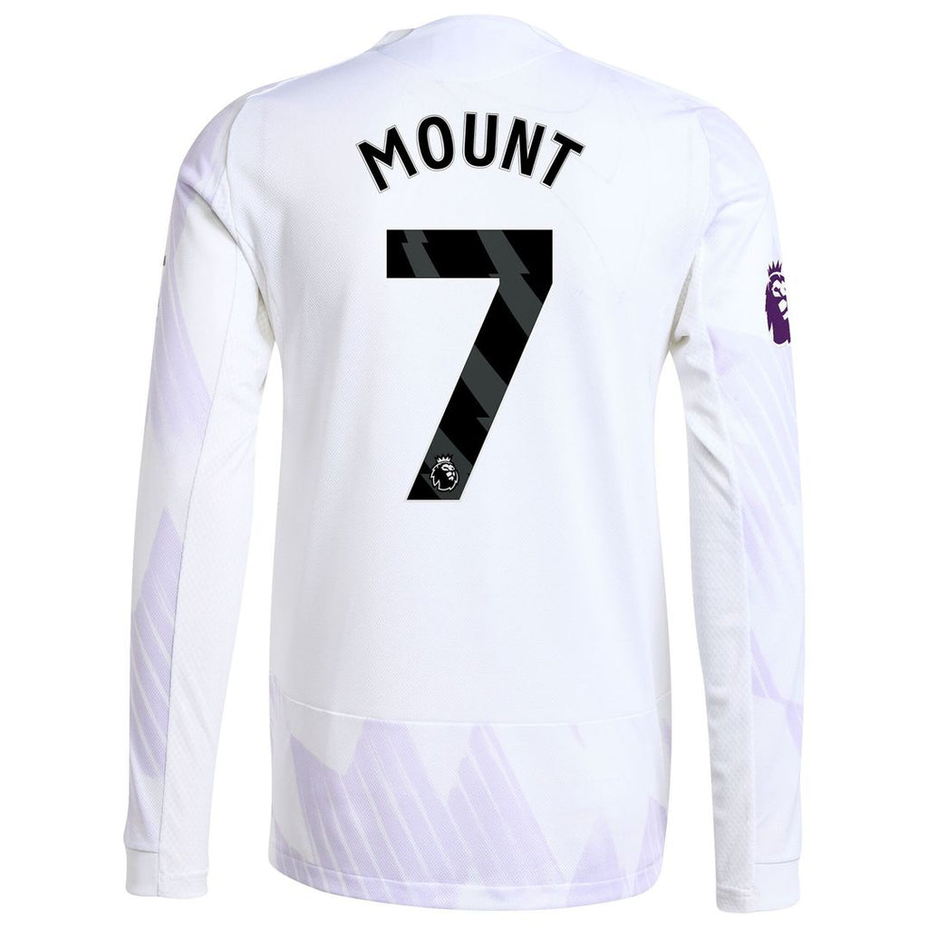 Mason Mount Manchester United adidas 2025/26 Third Authentic Long Sleeve Player Jersey - Black